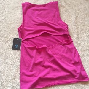 Open back athletic tank